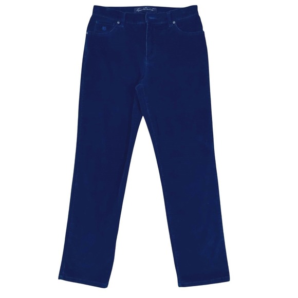 Gloria Vanderbilt Pants - Gloria Vanderbilt Blue Corduroy Pants Womens Size 8 Straight Leg High Rise